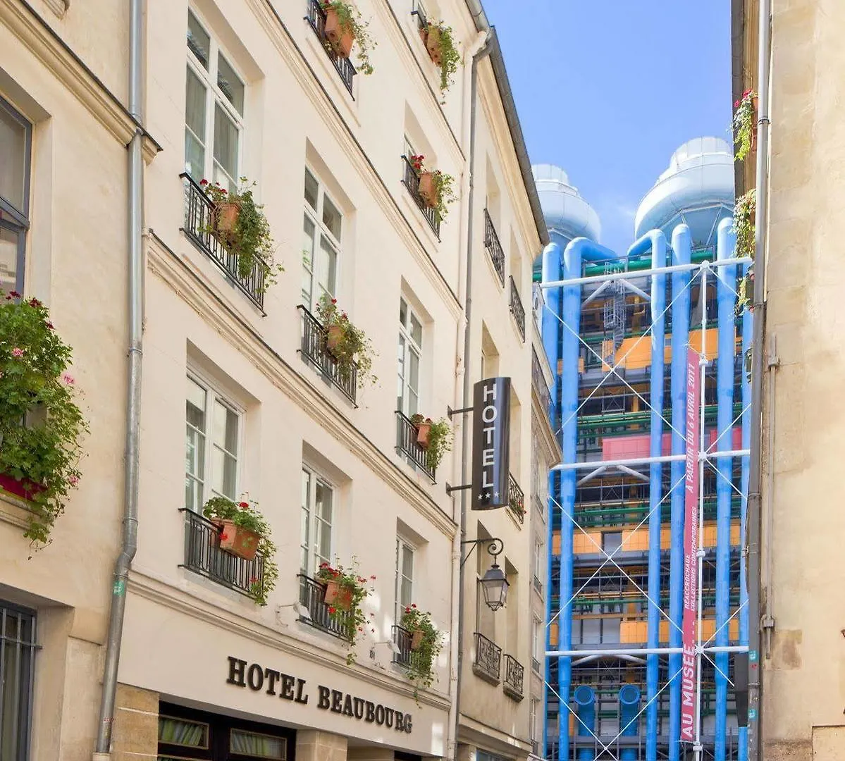 ***  Hotel Beaubourg Paris Frankrike